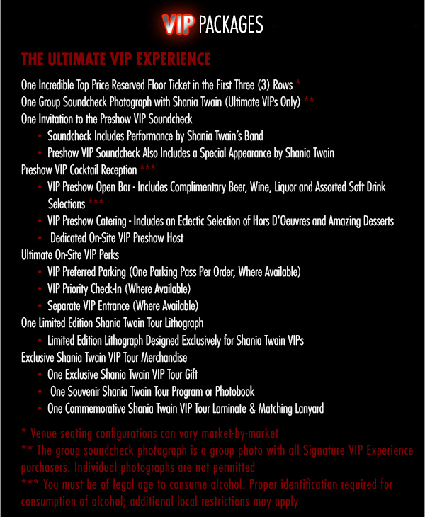 Vip Packages