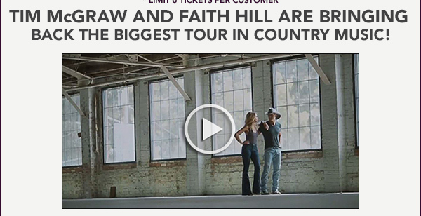 Tim McGraw and Faith Hill are bringing back the biggest tour in country music!